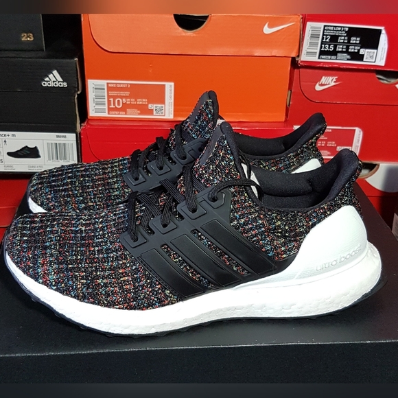 ADIDAS ULTRABOOST 4.0 "MULTICOLOR" WOMEN'S SZ8.5 WORE TWICE "USED" - Picture 1 of 11